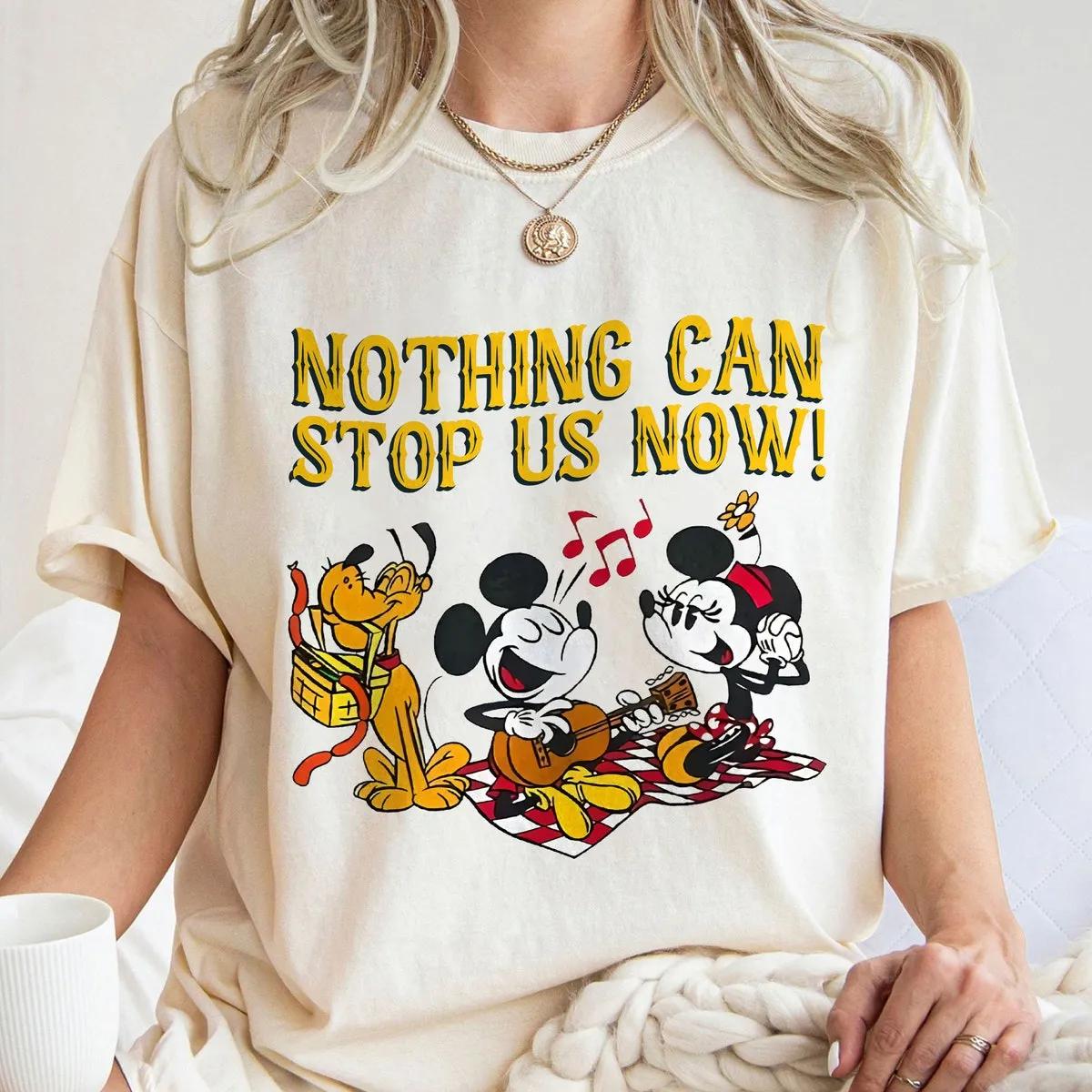 Mickey Minnie And Pluto Camping Nothing Can Stop Us Now Shirt 1 1