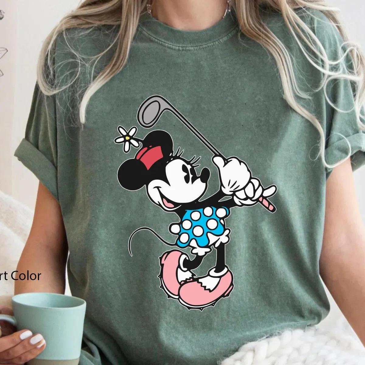 Mickey Minnie Mouse Golf Mom Dad Matching Shirt 3