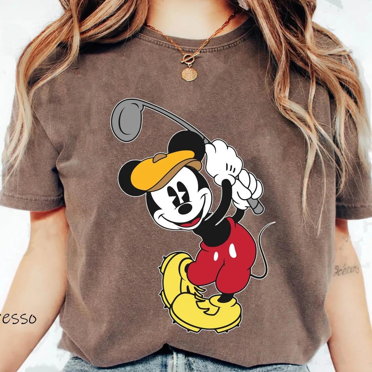 Mickey Minnie Mouse Golf Mom Dad Matching Shirt 4