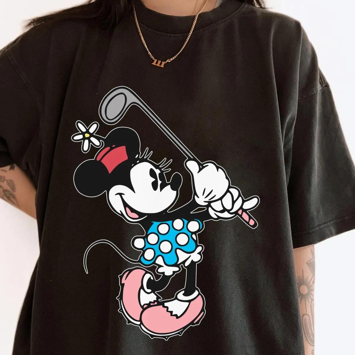 Mickey Minnie Mouse Golf Mom Dad Matching Shirt 5