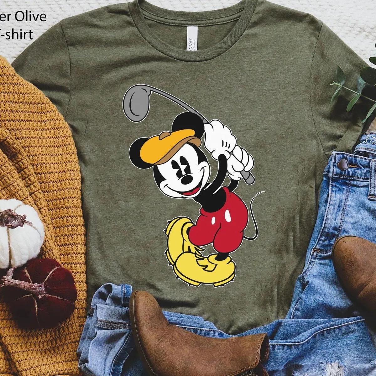 Mickey Minnie Mouse Golf Mom Dad Matching Shirt 6