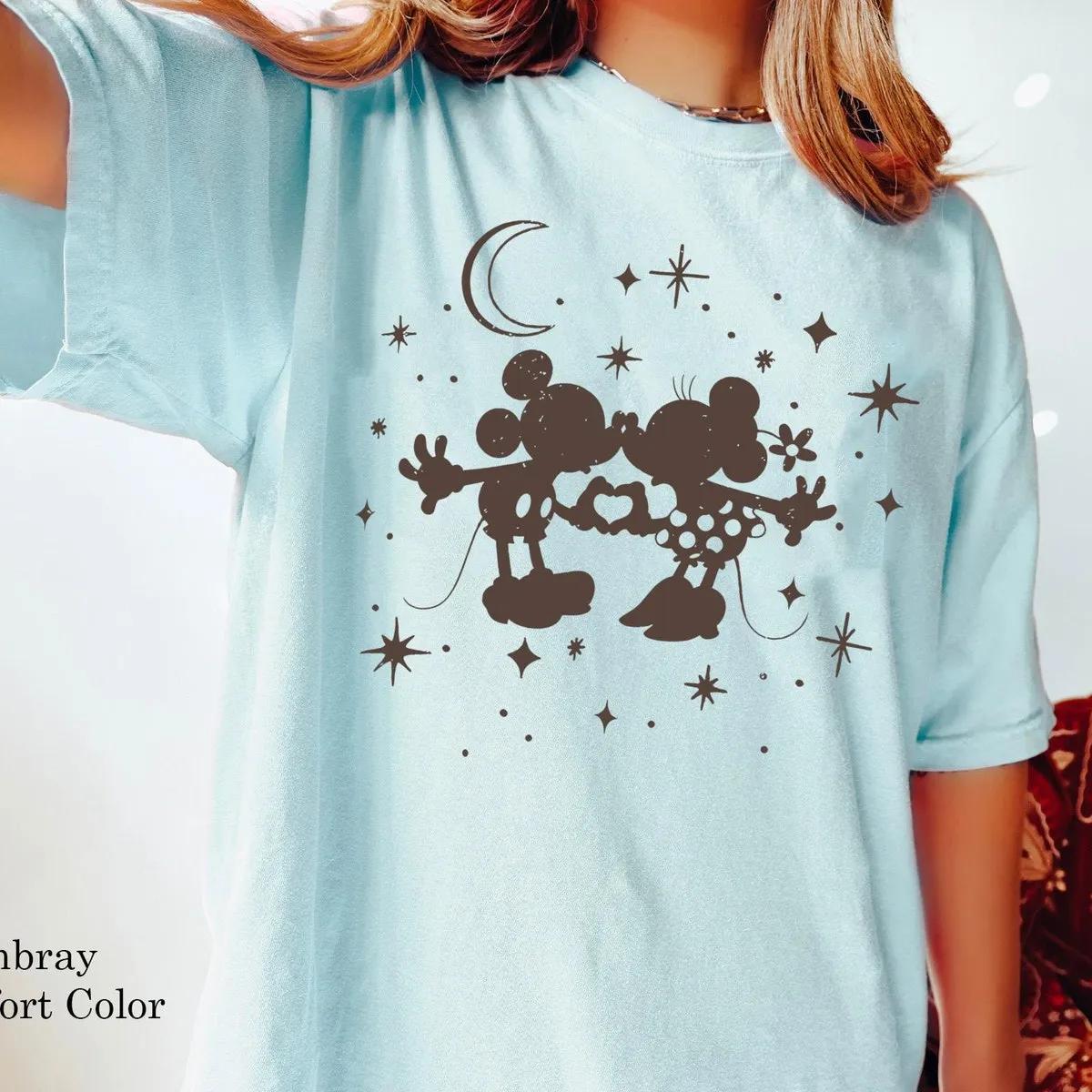 Mickey Minnie Mouse Missy Under The Stars Graphic Shirt 2