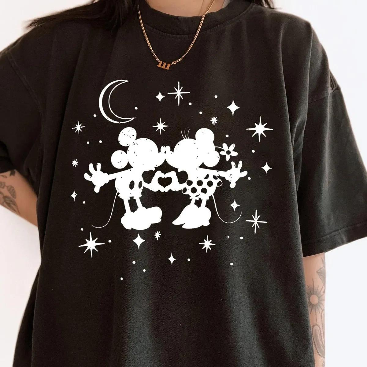 Mickey Minnie Mouse Missy Under The Stars Graphic Shirt 4