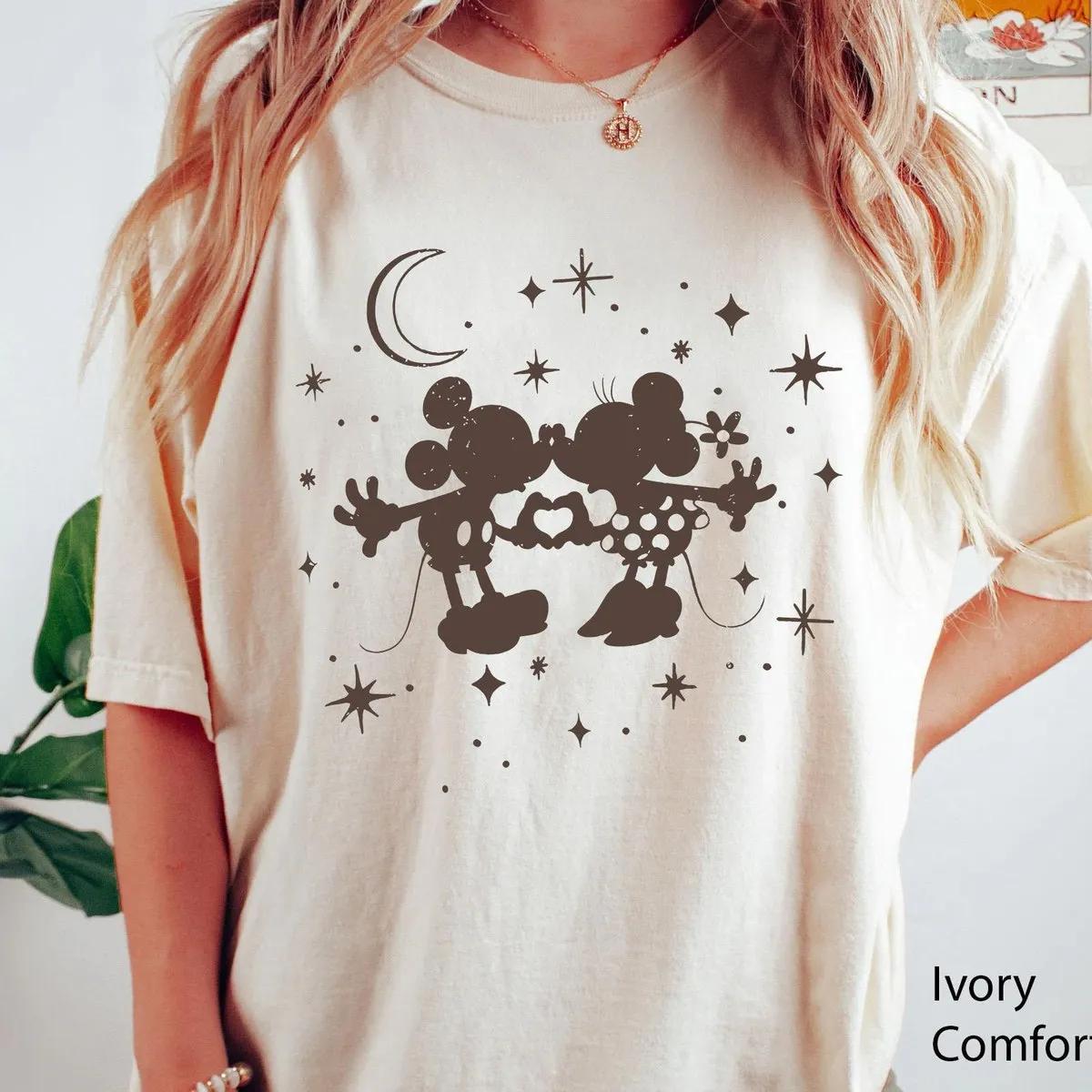 Mickey Minnie Mouse Missy Under The Stars Graphic Shirt 5