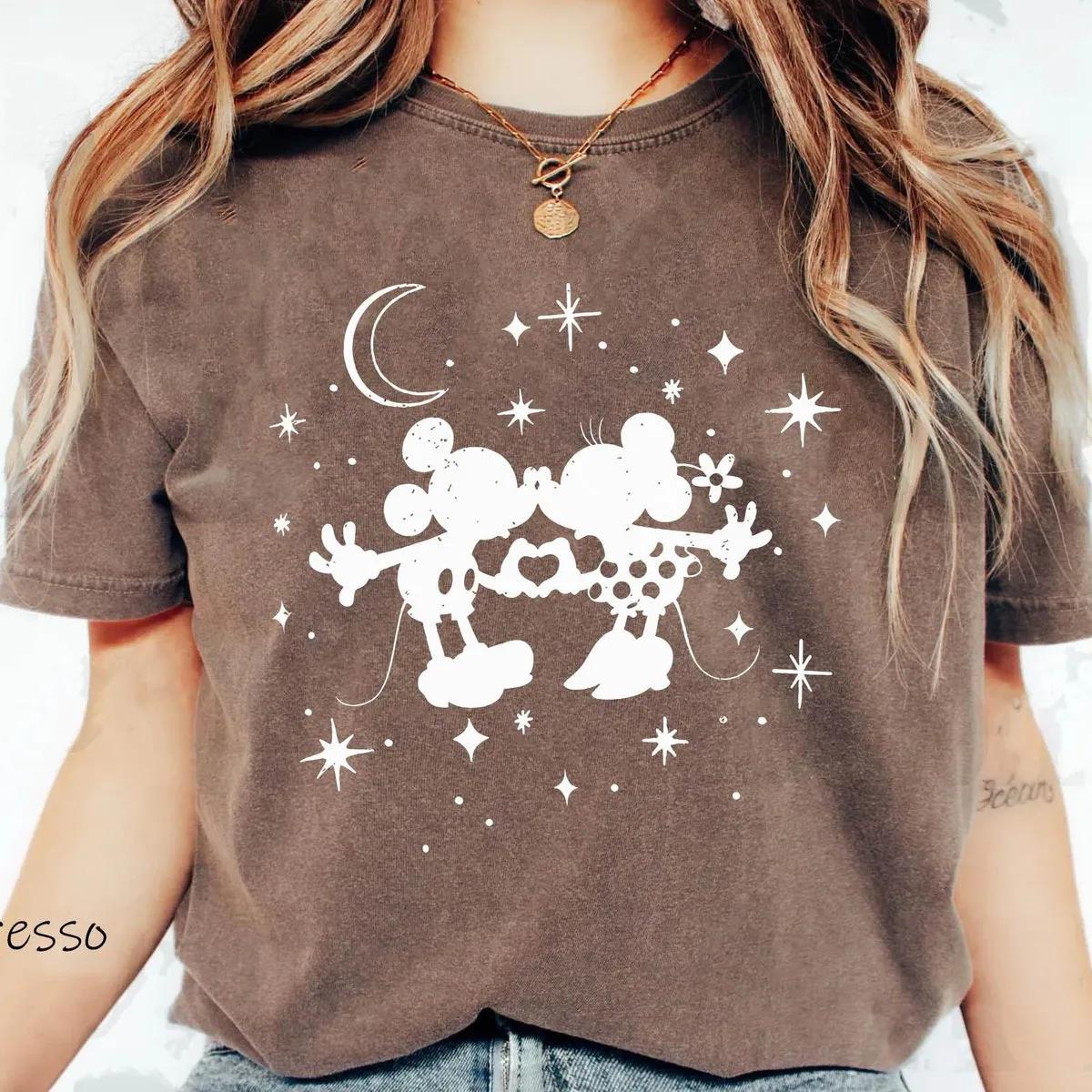 Mickey Minnie Mouse Missy Under The Stars Graphic Shirt 6