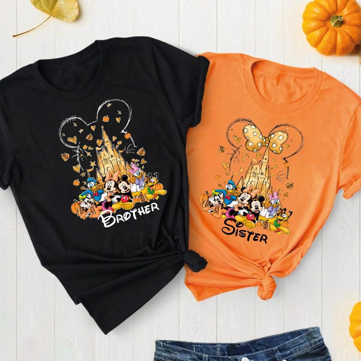 Mickey Minnie Thankful Shirt Disney Thanksgiving Tee 1 1