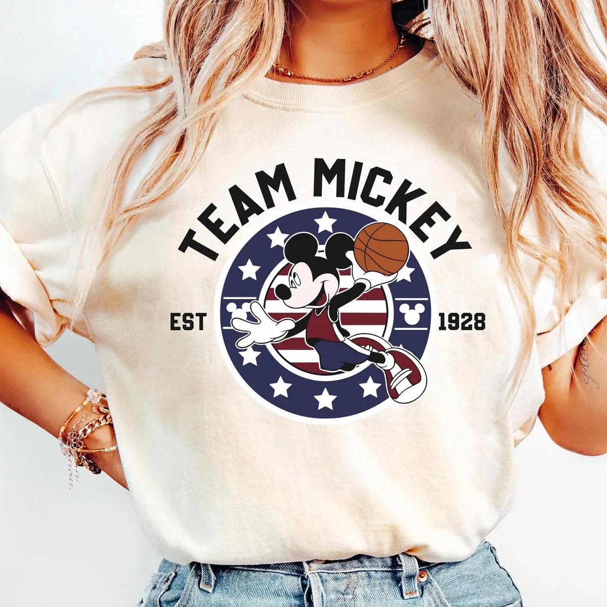 Mickey Mouse Basketball Team Est 1928 Shirt 1