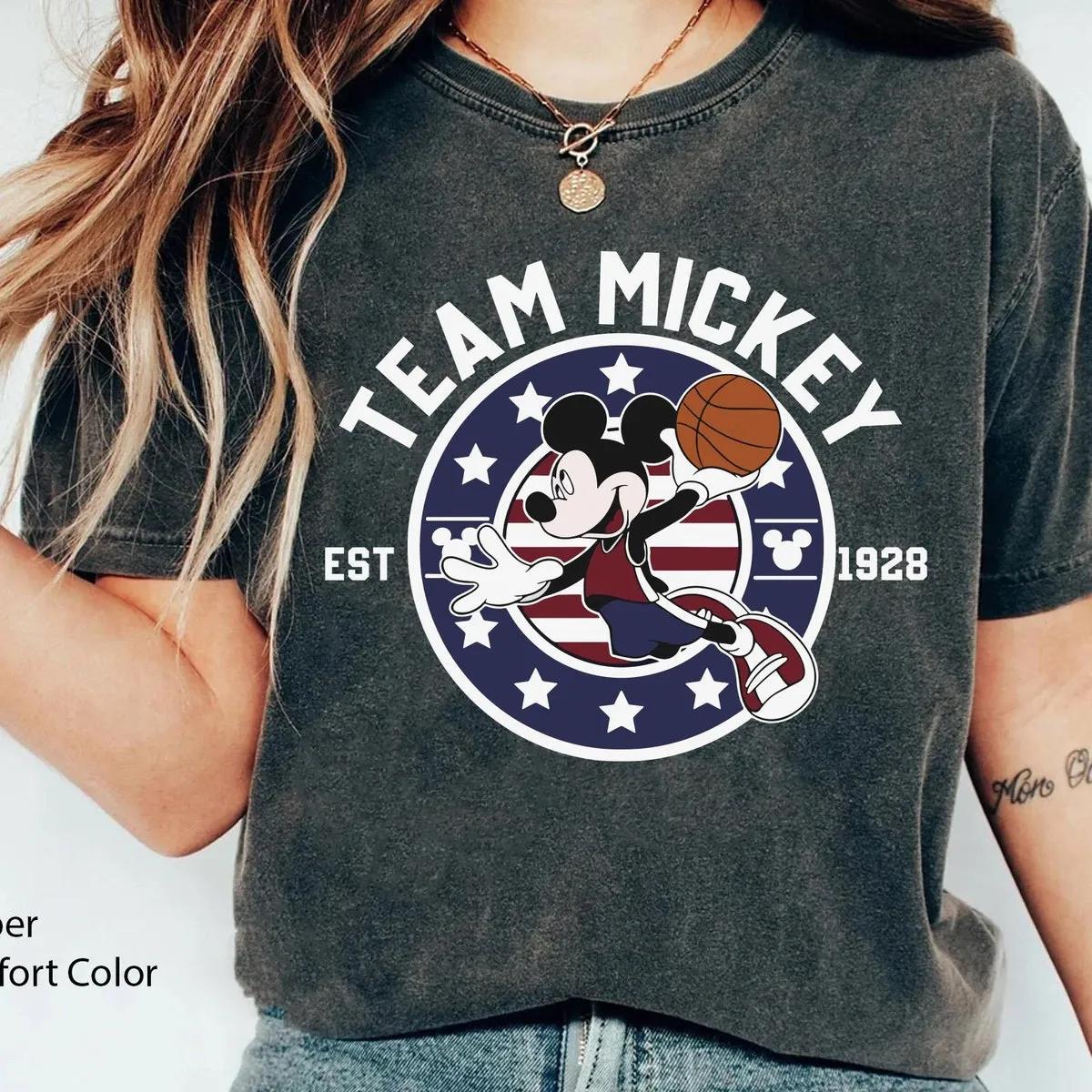 Mickey Mouse Basketball Team Est 1928 Shirt 2