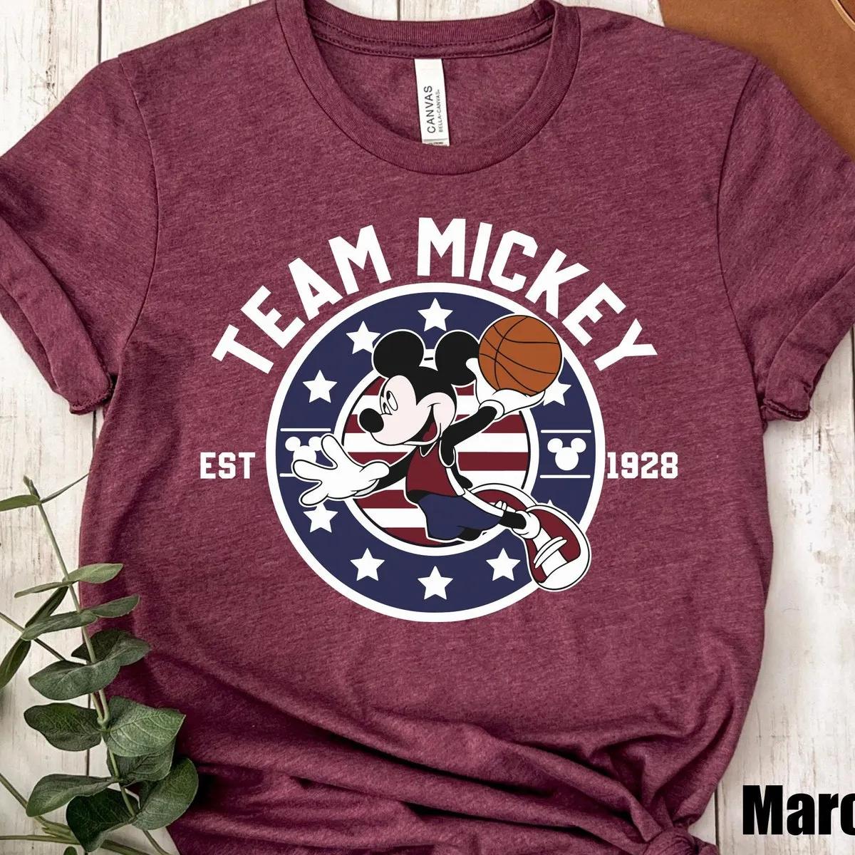 Mickey Mouse Basketball Team Est 1928 Shirt 3