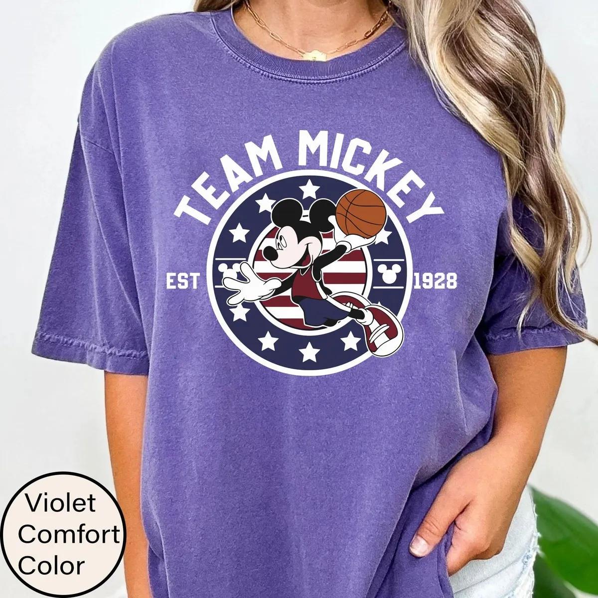 Mickey Mouse Basketball Team Est 1928 Shirt 6