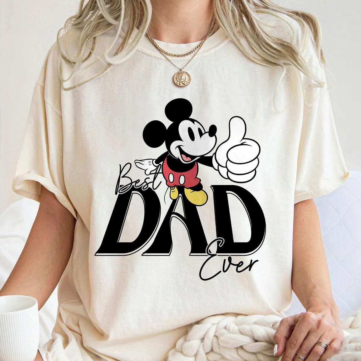 Mickey Mouse Best Dad Ever Disney Dad Fathers Day Shirt 2 1