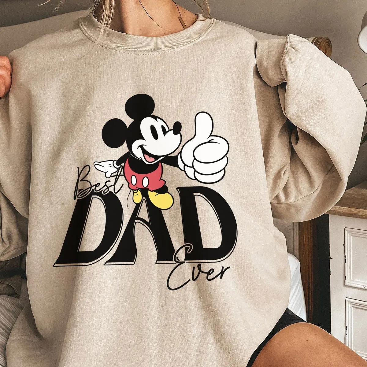 Mickey Mouse Best Dad Ever Disney Dad Fathers Day Shirt 3 1