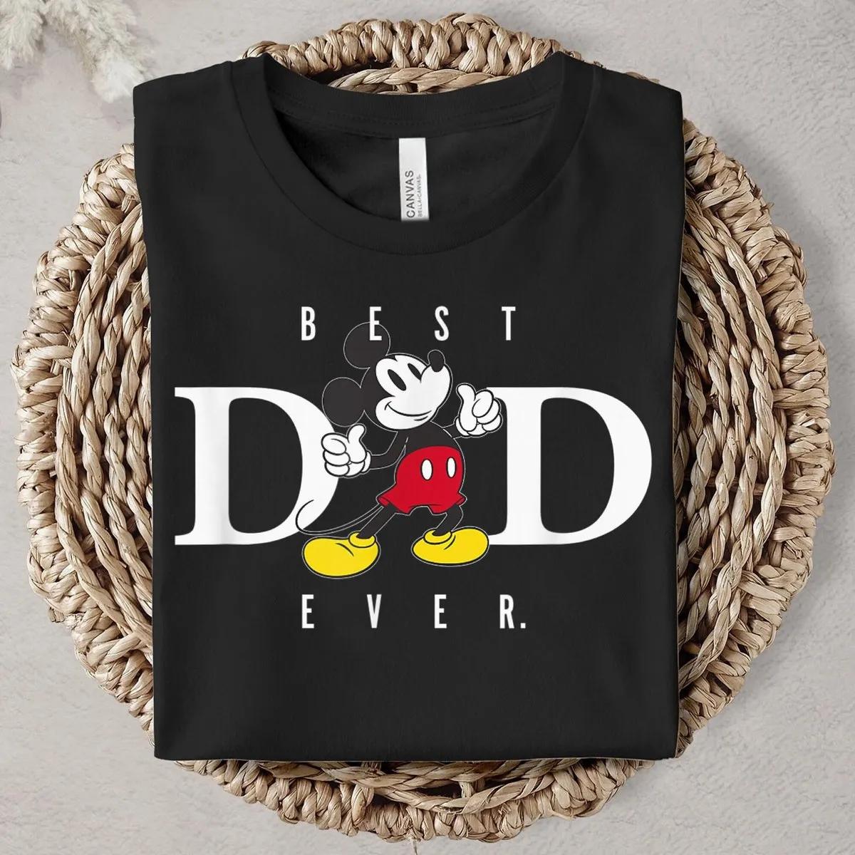 Mickey Mouse Best Dad Ever Thumbs Up Disney Shirt 4 1