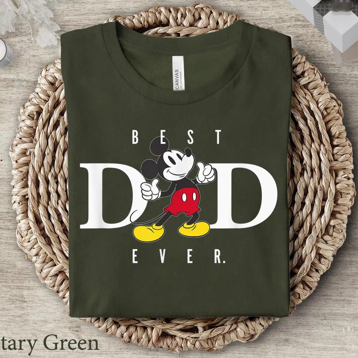 Mickey Mouse Best Dad Ever Thumbs Up Disney Shirt 5 1