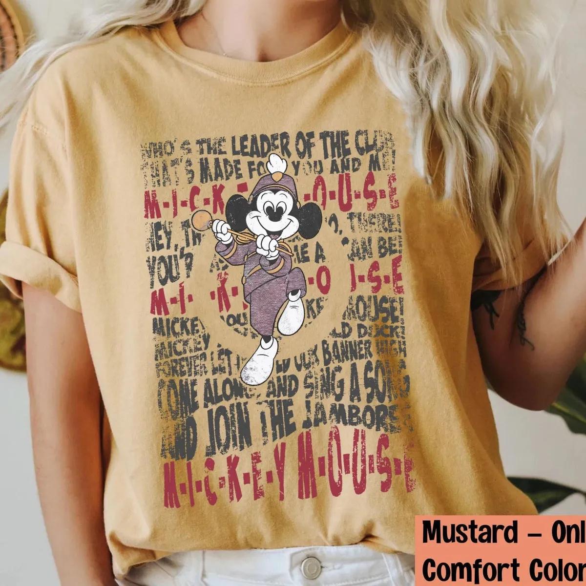 Mickey Mouse Club Song Lyrics Shirt 2