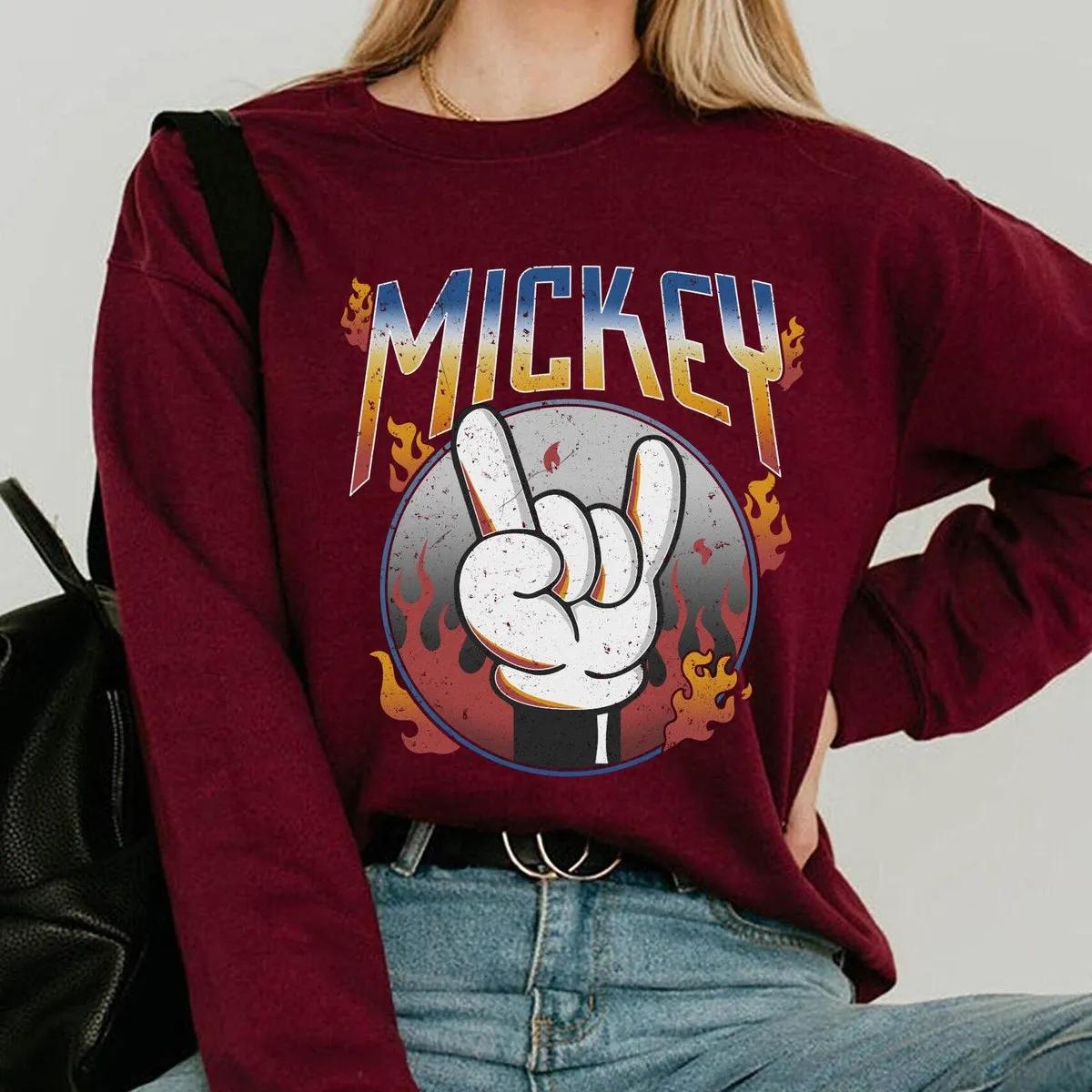 Mickey Mouse Metal Rock Shirt Mickey Rock n Roll Tee 2