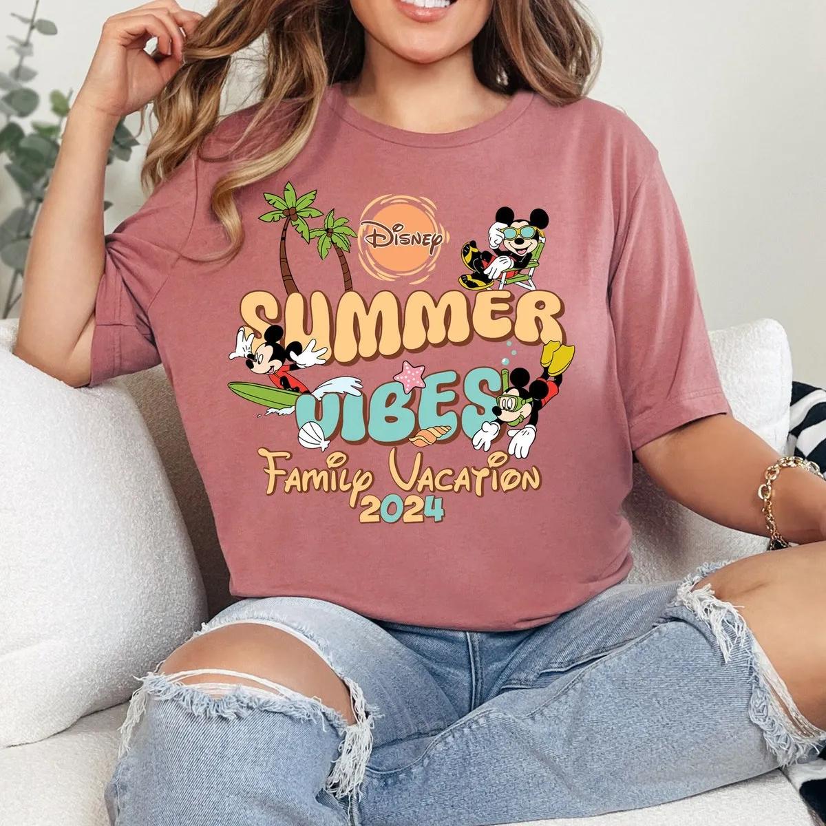 Mickey Mouse Shirt Disney Summer Vibes Tee 2 1