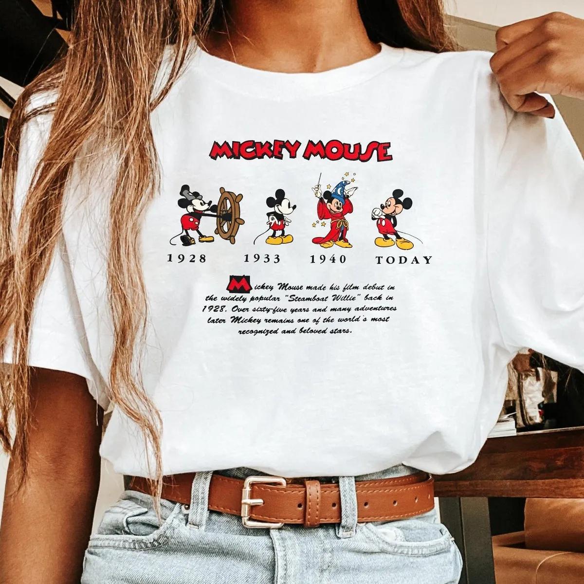 Mickey Mouse Through The Years Shirt 1