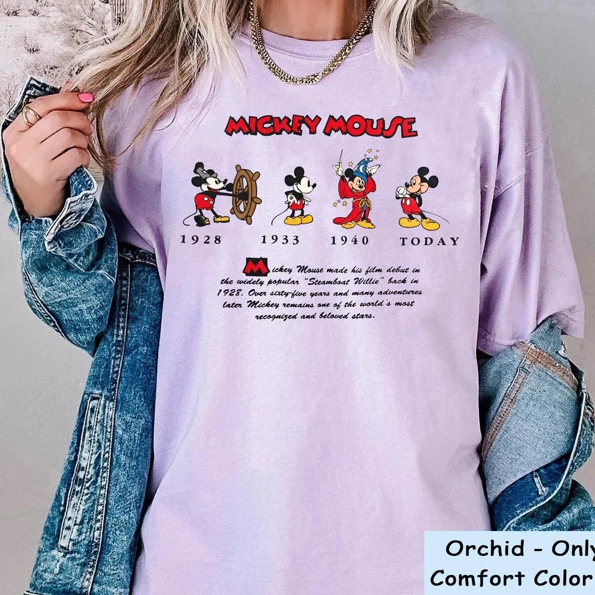 Mickey Mouse Through The Years Shirt 5