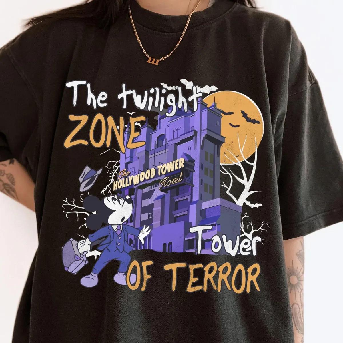 Mickey Mouse Tower Of Terror Halloween Shirt 1