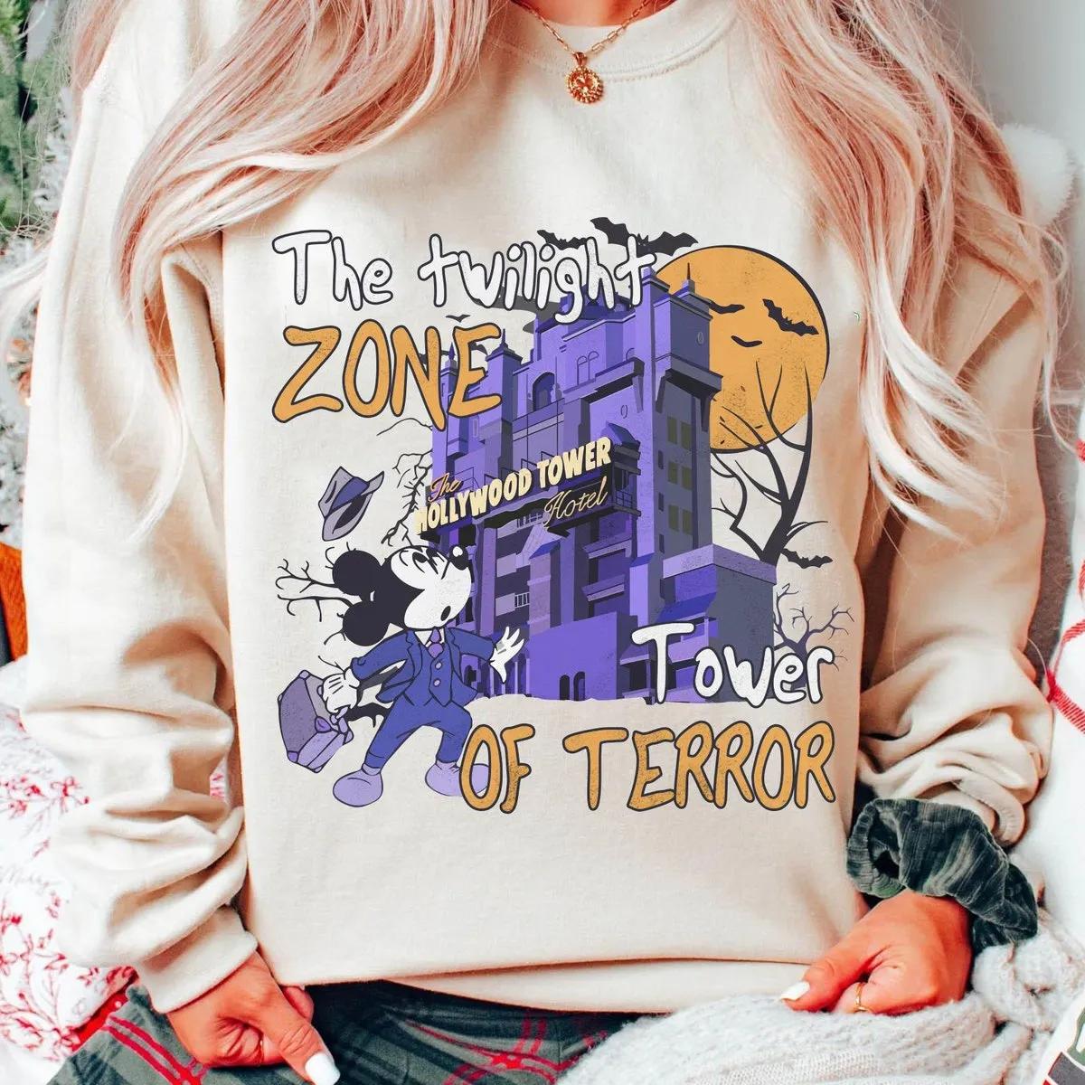 Mickey Mouse Tower Of Terror Halloween Shirt 2