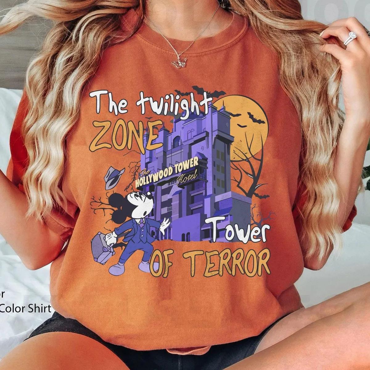 Mickey Mouse Tower Of Terror Halloween Shirt 3