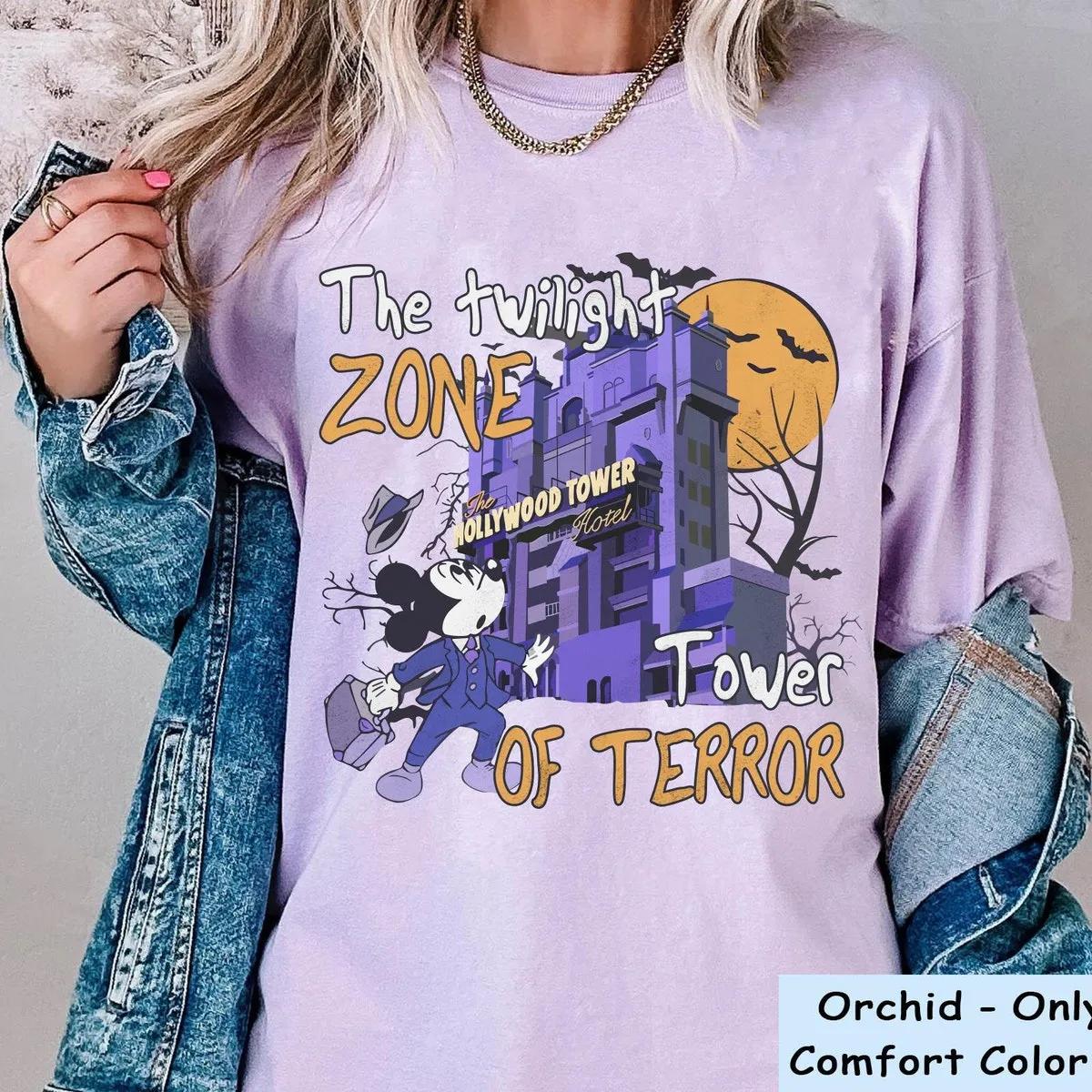 Mickey Mouse Tower Of Terror Halloween Shirt 5