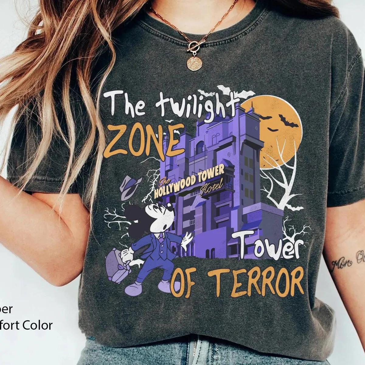 Mickey Mouse Tower Of Terror Halloween Shirt 6