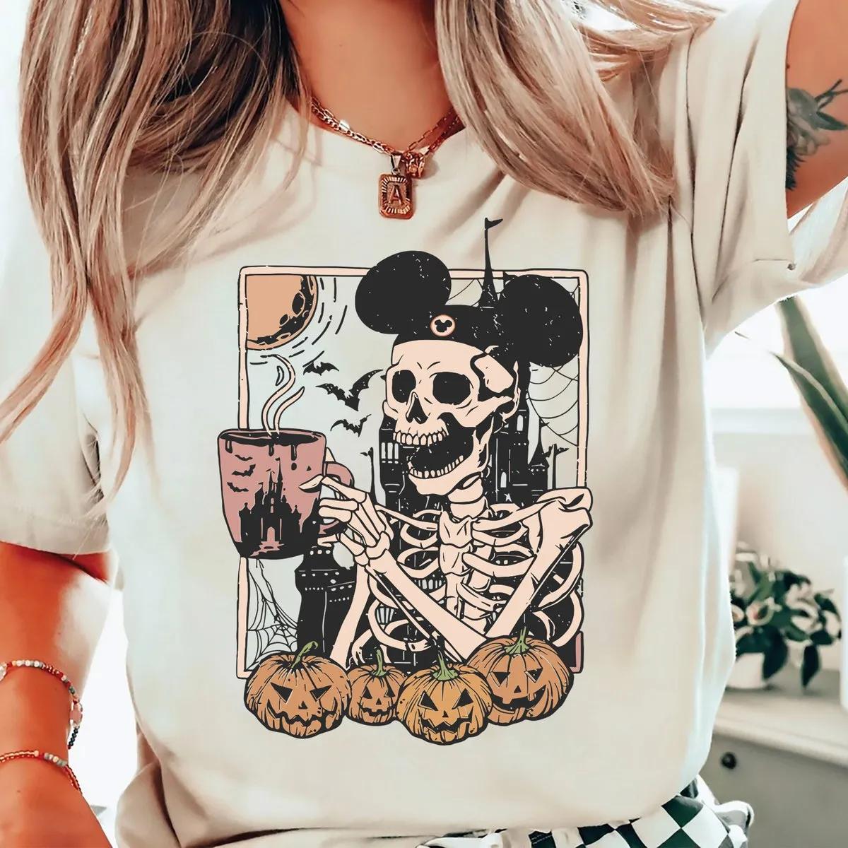 Mickey Skeleton Halloween Shirt 1