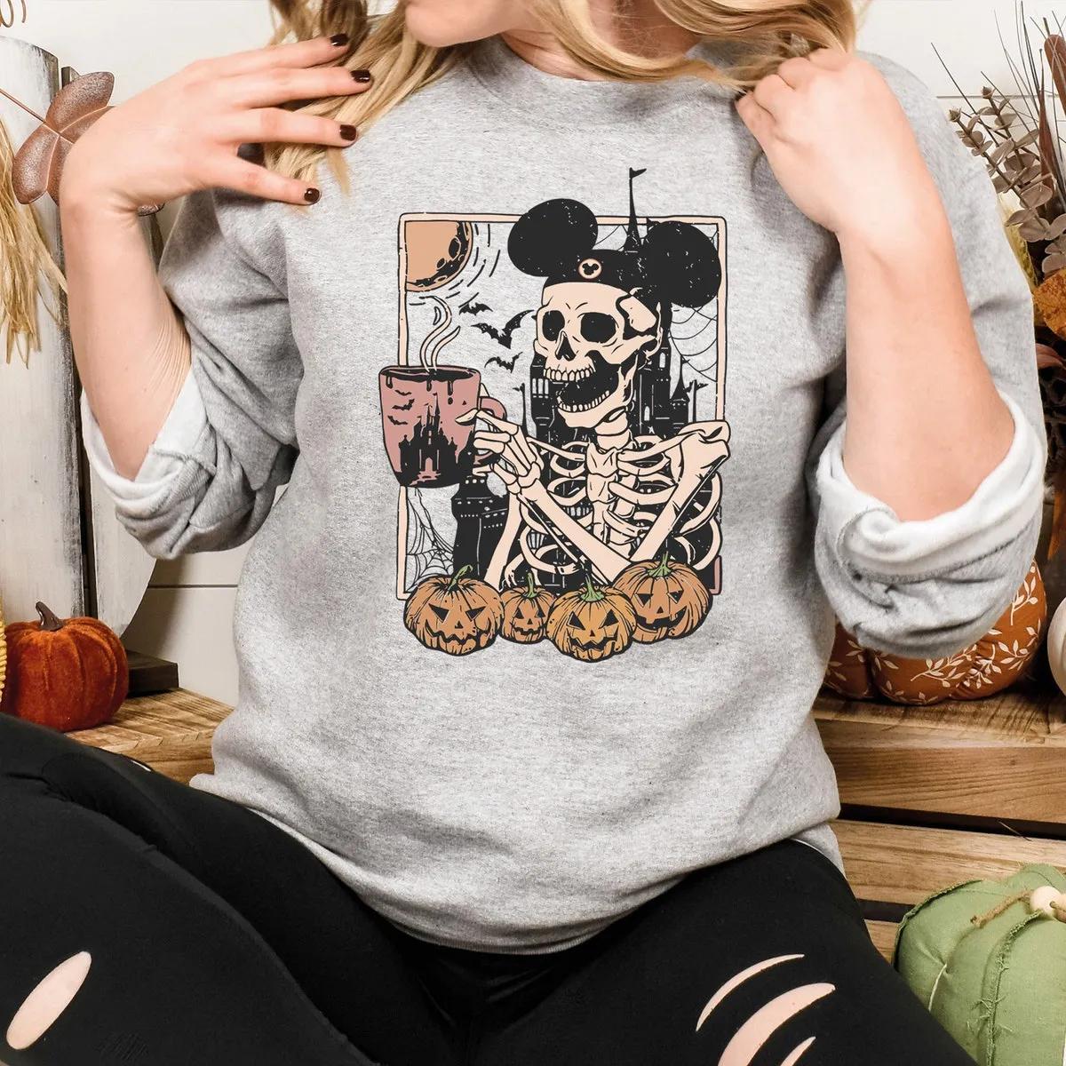 Mickey Skeleton Halloween Shirt 2