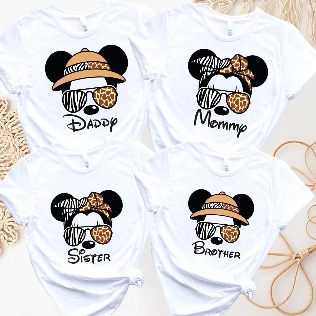 Mickey and Minnie Safari Disney Shirt 1 1