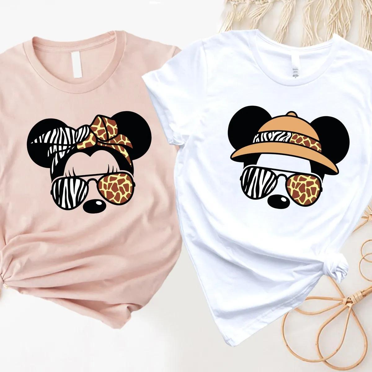 Mickey and Minnie Safari Disney Shirt 2 1