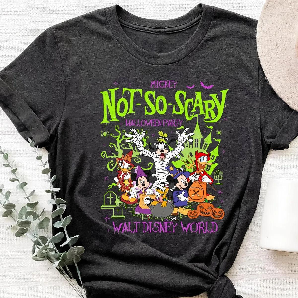 Mickeys Not So Scary Halloween Party Shirt Spooky Season Family Matching Tee 5 1