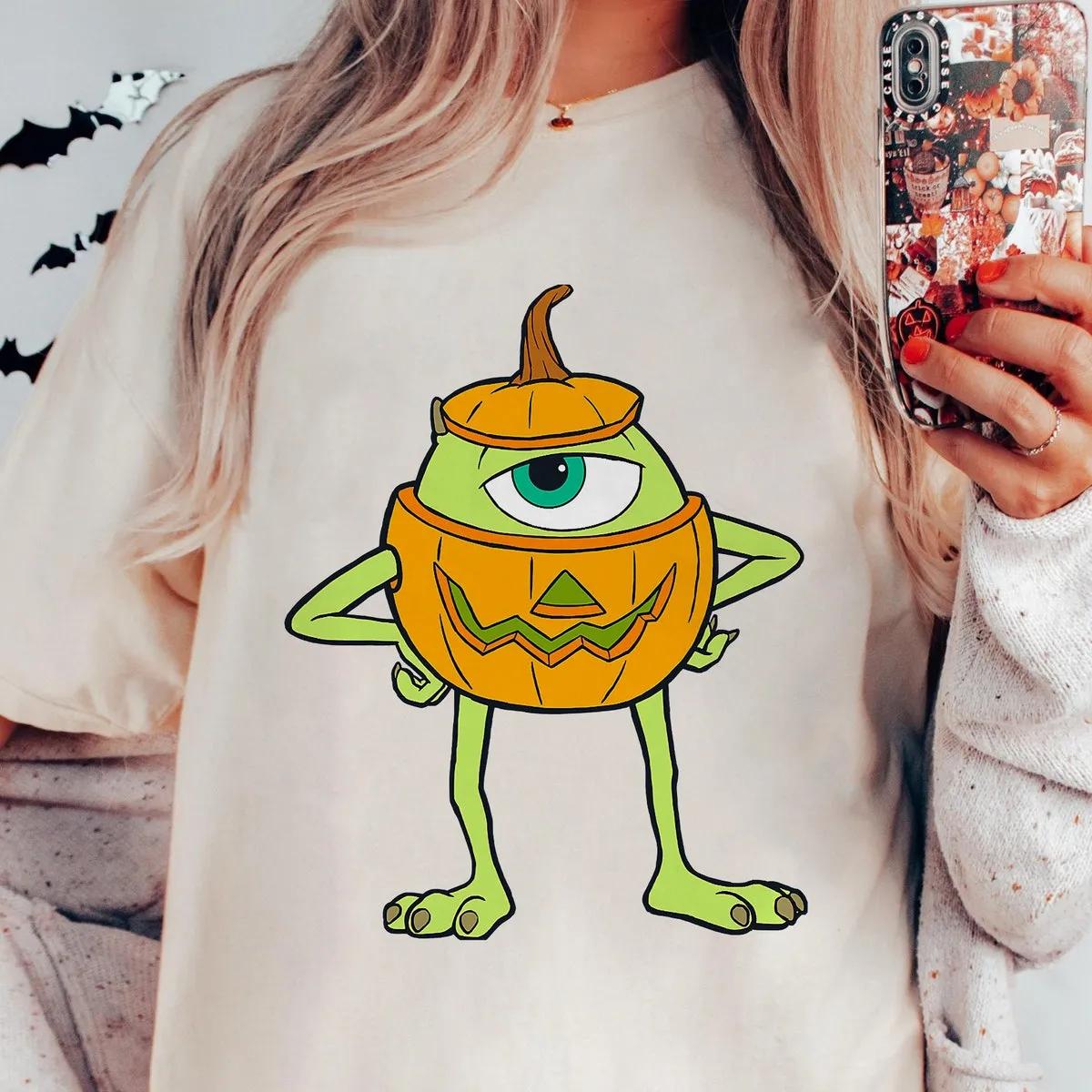 Mike Pumpkin Halloween Monsters Inc Shirt 2