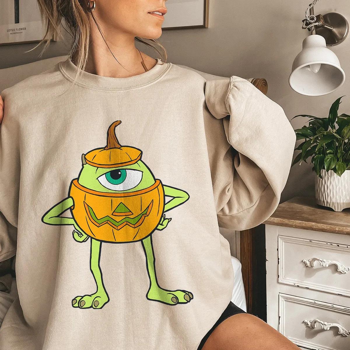 Mike Pumpkin Halloween Monsters Inc Shirt 5