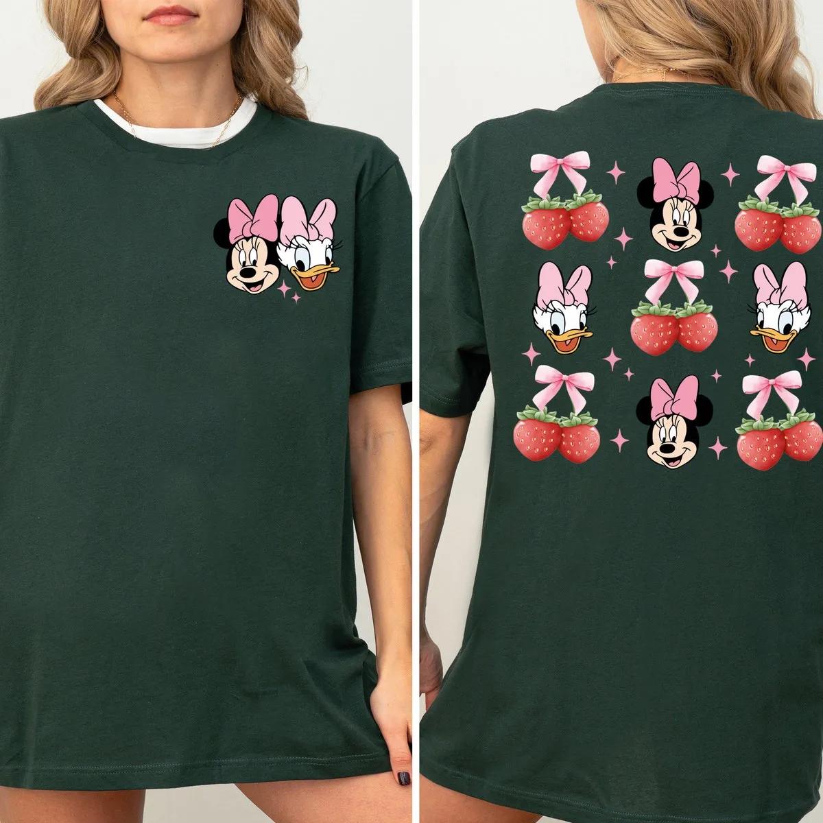 Minnie Daisy Shirt Disney Coquette Strawberry Tee 4 1