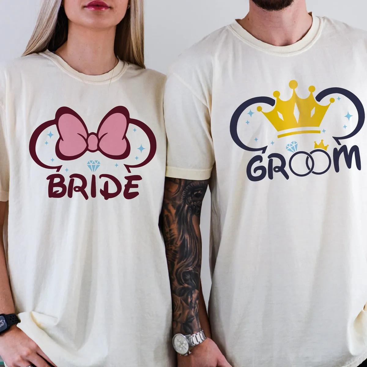 Minnie Mouse Shirt Disney Bride Groom Tee 3 1