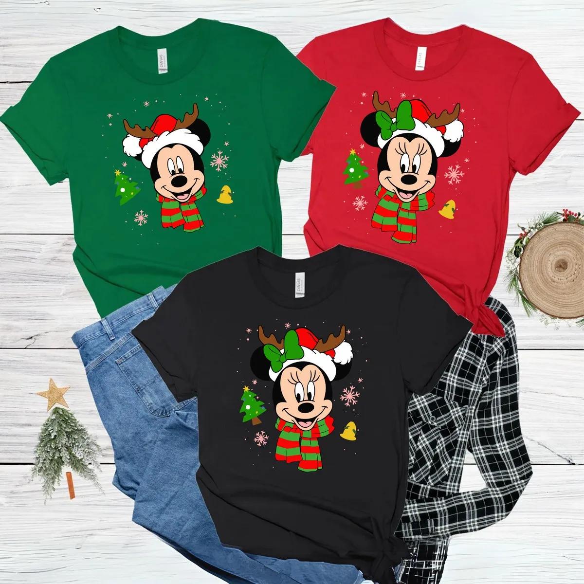 Minnie Santa Hat Disney Shirt 3 1