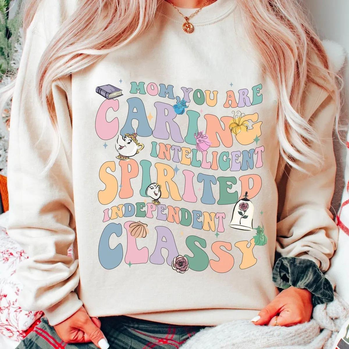 Mom You Are Caring Intelligent Spirited Classy Shirt 2