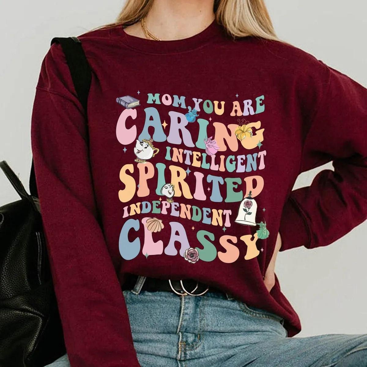 Mom You Are Caring Intelligent Spirited Classy Shirt 4