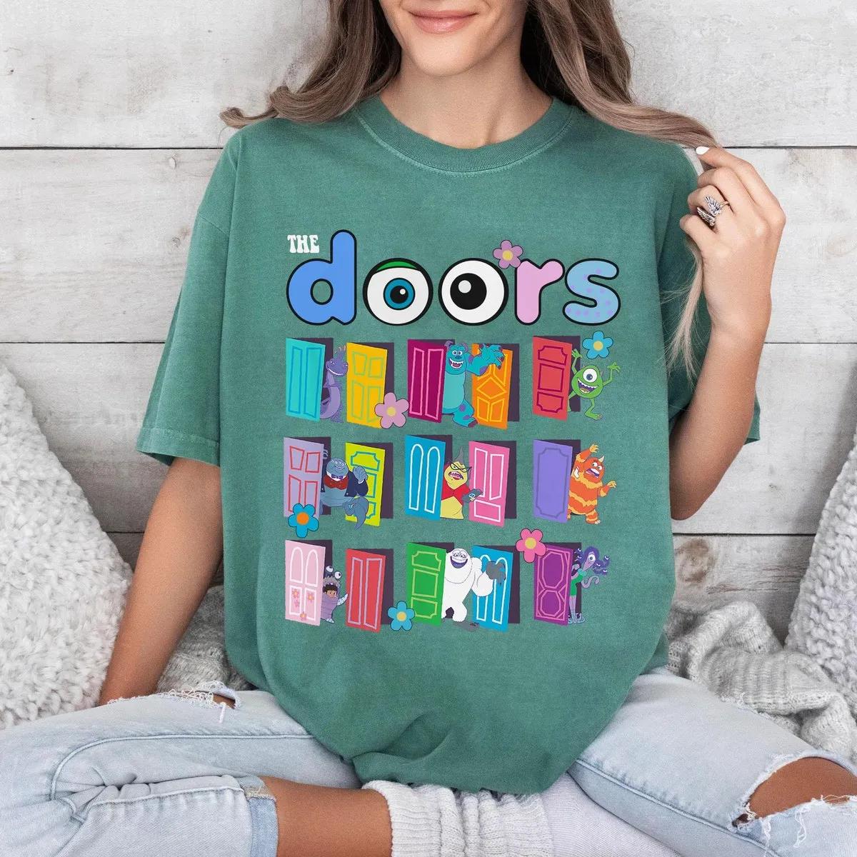 Monster Inc Doors Shirt Mike Sulley Boo Celia Tee 4