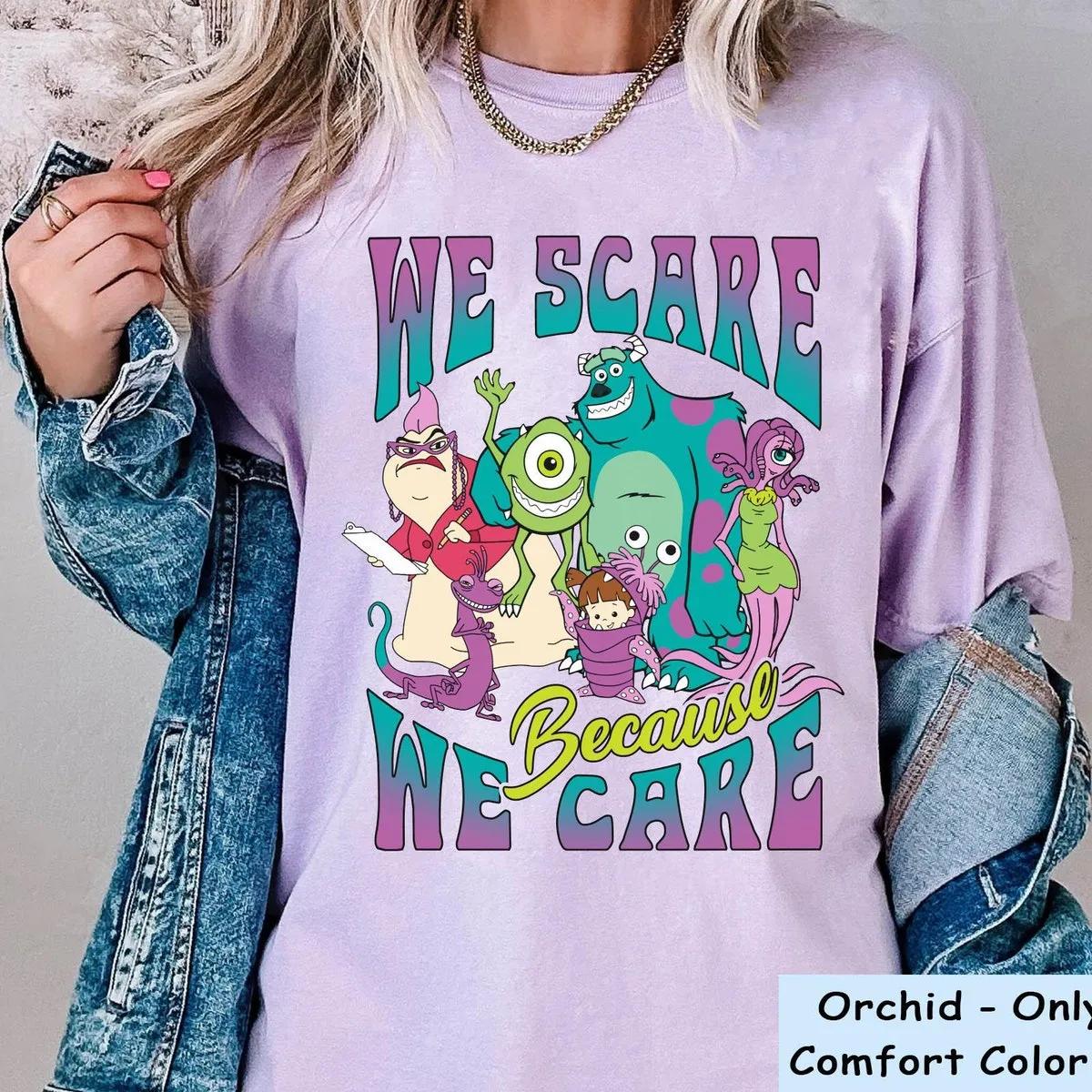 Monster Inc We Scare Because We Care Shirt 4