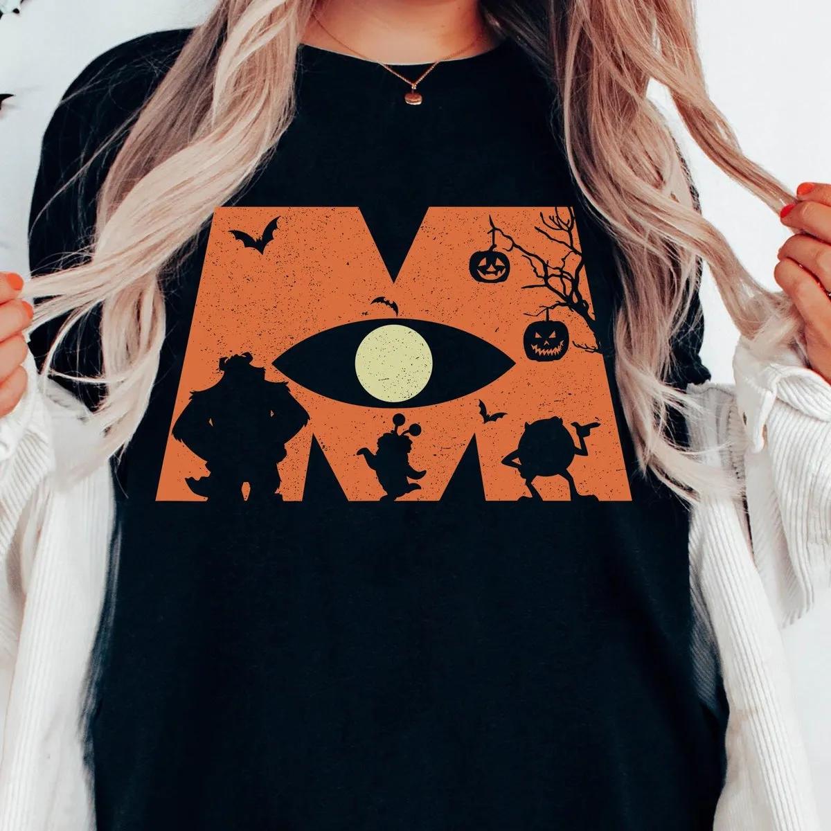 Monsters Inc Character Silhouette Halloween Shirt 1