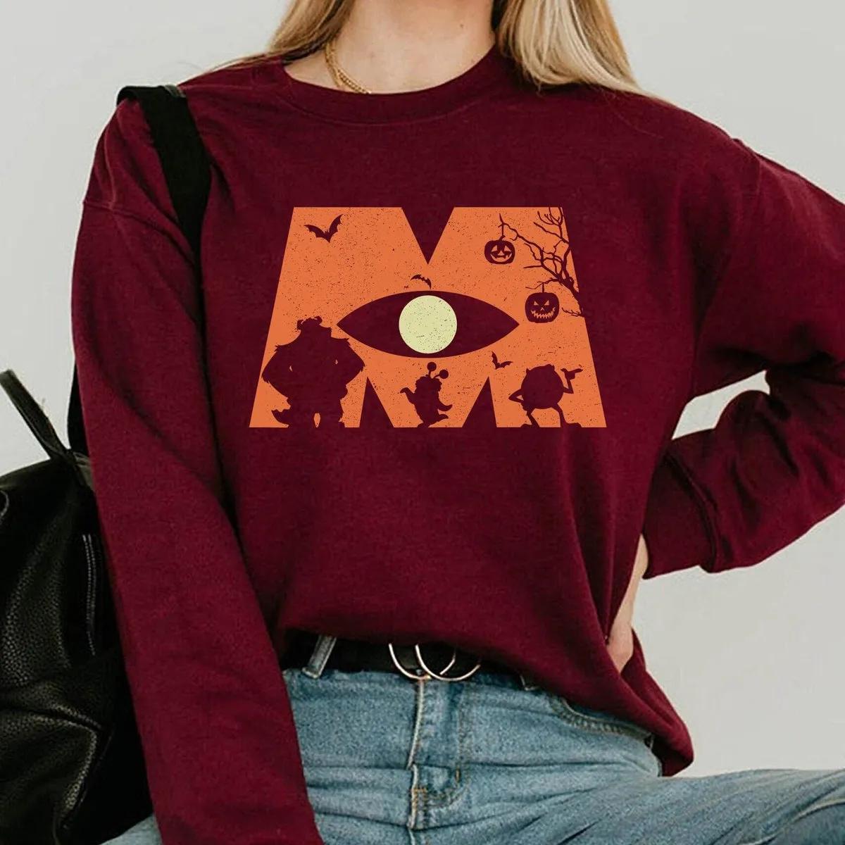 Monsters Inc Character Silhouette Halloween Shirt 4