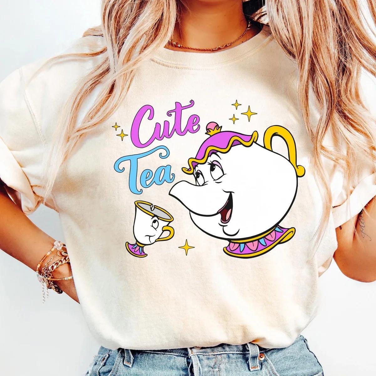 Mrs Potts And Chip Tea Shirt Beauty And The Beast Tee 2