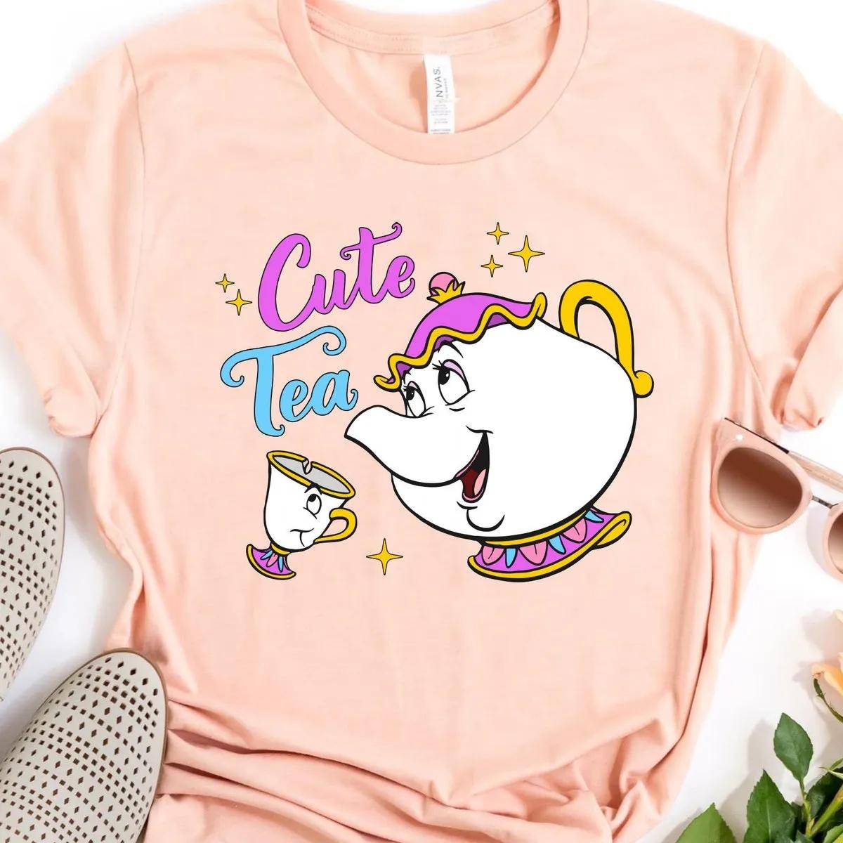 Mrs Potts And Chip Tea Shirt Beauty And The Beast Tee 3