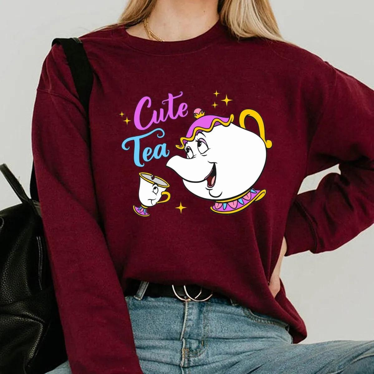 Mrs Potts And Chip Tea Shirt Beauty And The Beast Tee 4