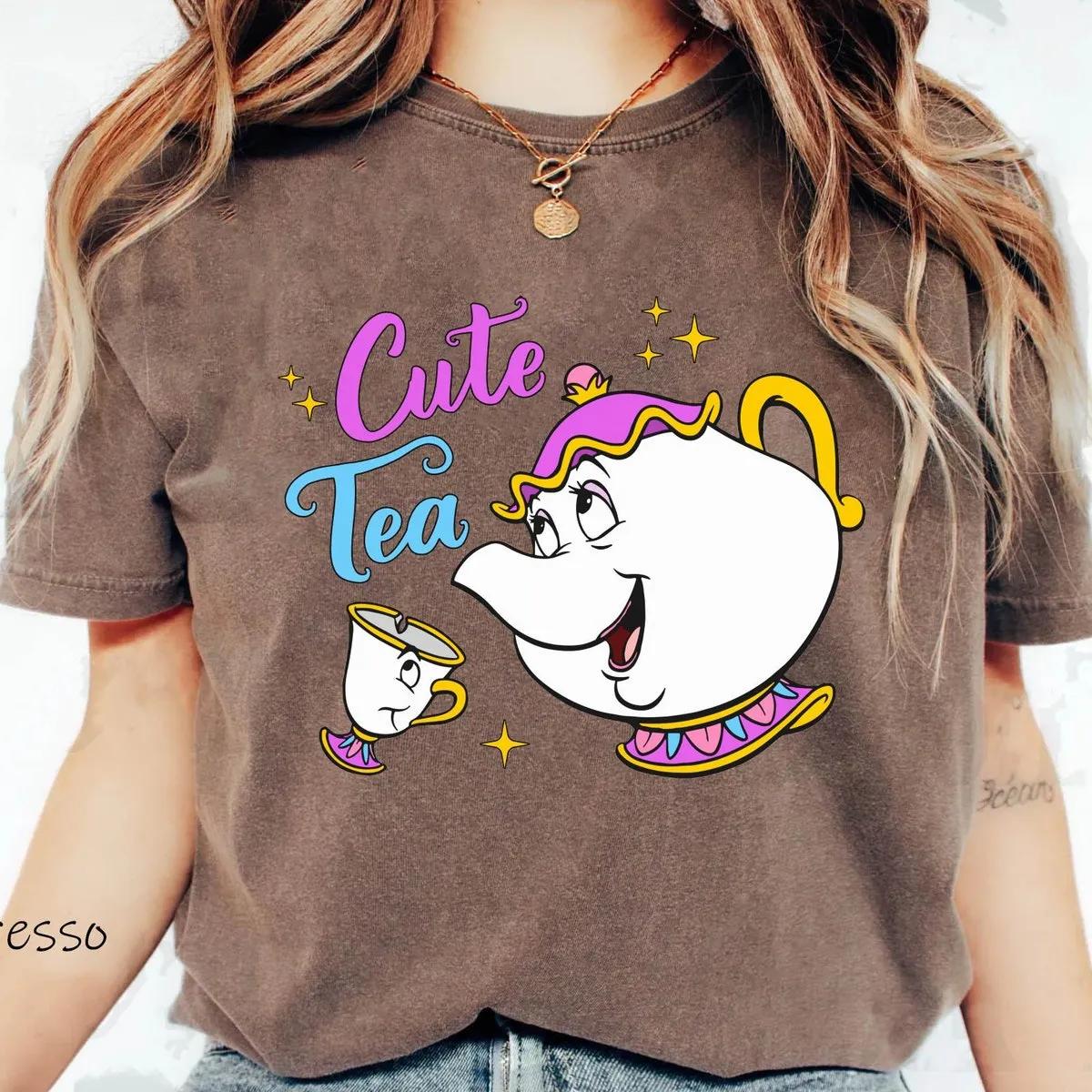 Mrs Potts And Chip Tea Shirt Beauty And The Beast Tee 5