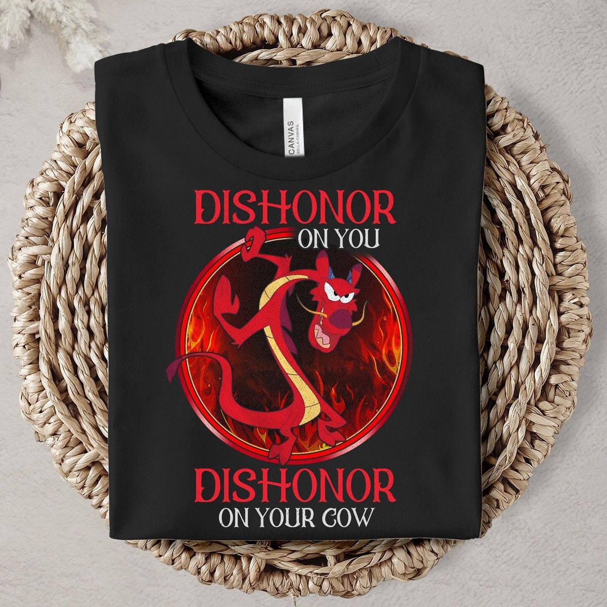 Mushu Dishonor On Your Cow Shirt Disney Mulan Tee 4