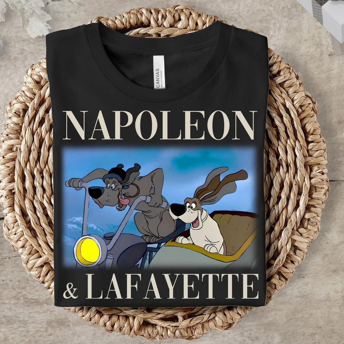 Napoleon And Lafayette The Aristocats 1970 Graphic Shirt 4